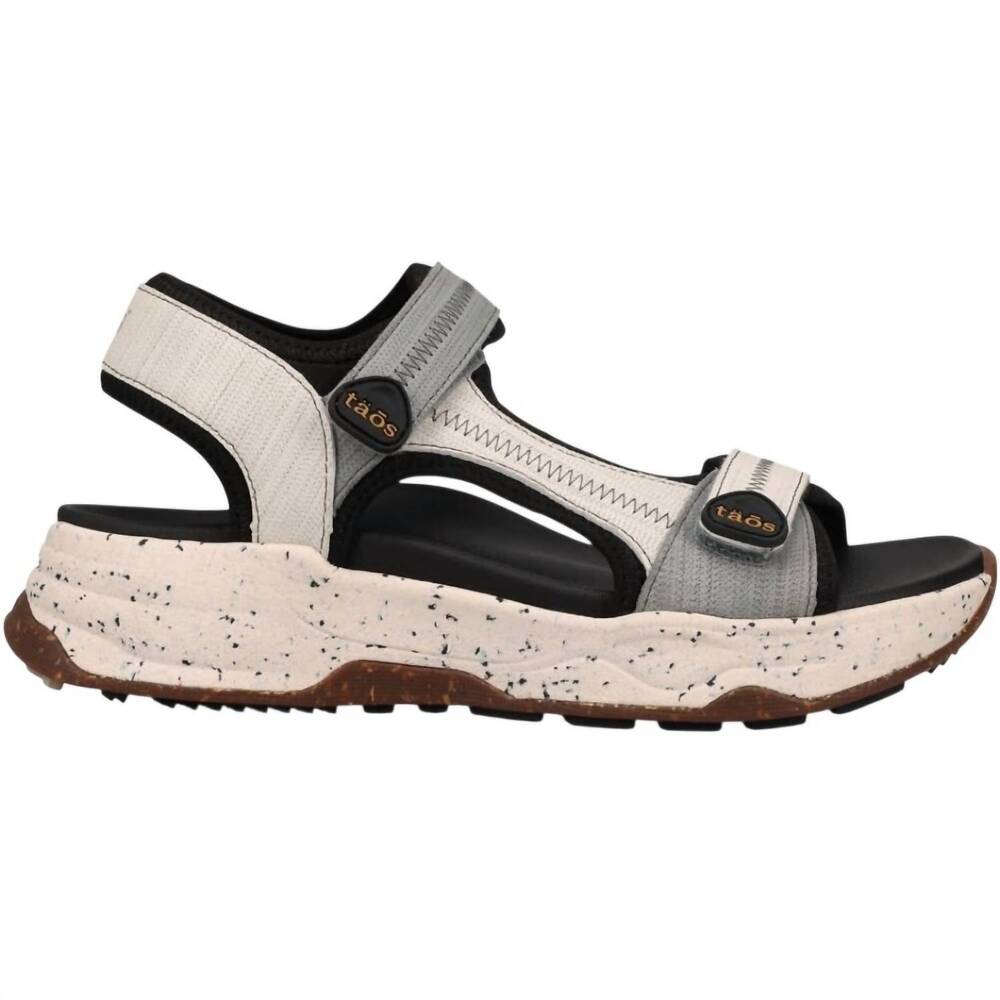 NEW TAOS women's super side sport sandals in dove embossed multi